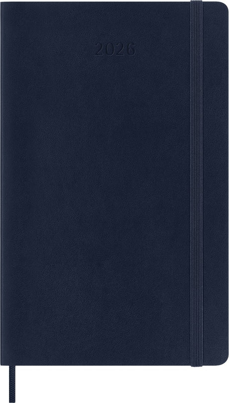 Agenda Moleskine 12 mois - 2027 - quotidien - grand - couverture souple - bleu saphir