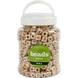 Société créative https : www.cchobby.nl perles-en-bois-taille-9x9x9-mm-taille du trou-3-mm-environ-400-pièce-185-gr-400-ml-1-seau