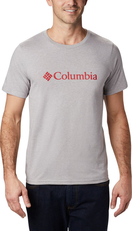 Columbia csc basic logo™ t-shirt à manches courtes - chemise pour homme - t-shirt à manches courtes - gris - taille xxl