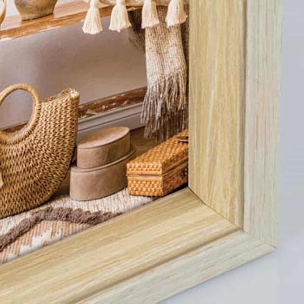 Zep - cadre photo en bois Zara C marron crème pour photo 13x18 cm - vz657c