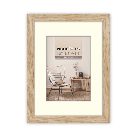 Cadre photo Zep v4523n malmo naturel 15x20 20x30 cm