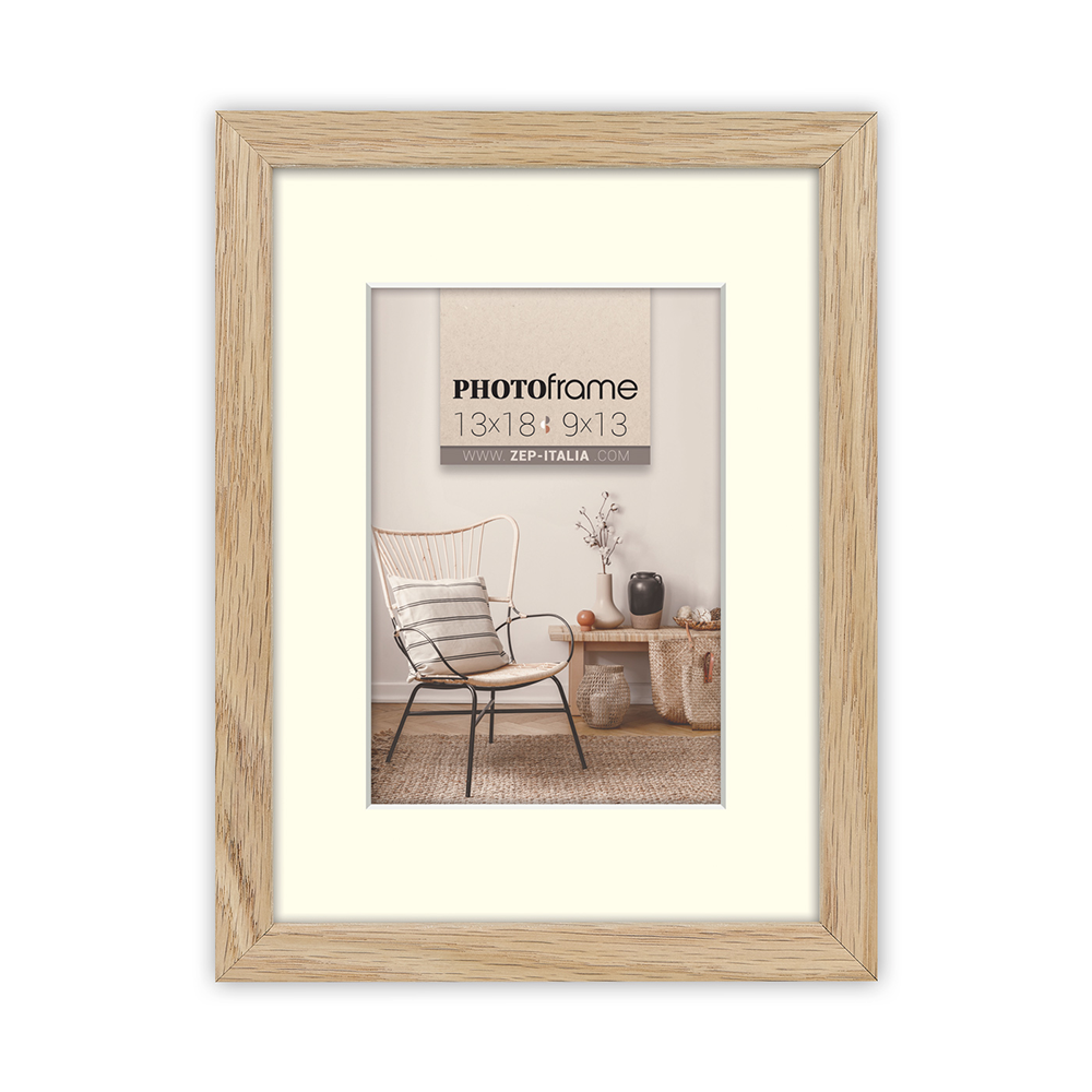 Cadre photo Zep v4564n malmo naturel 30x45 40x60 cm