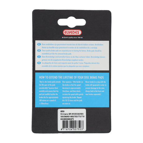 Ensemble de blocs de frein à disque Elvedes Organic Shimano BR-M595 etc. TRP Dash (1 paire)