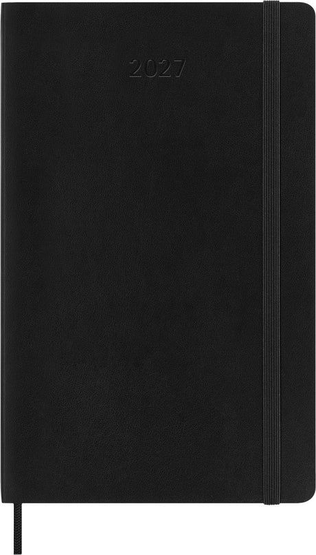 Agenda Moleskine 12 mois - 2027 - mensuel - grand - couverture souple - noir