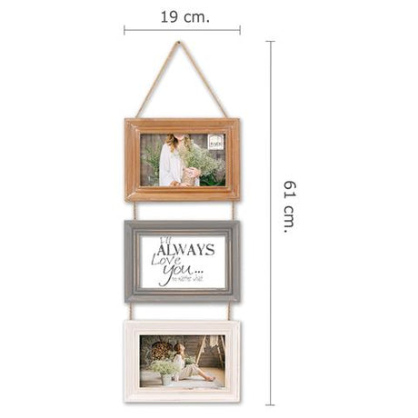 Cadre multi photo Zep mp123 nancy pour 3 photos
