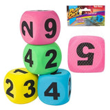 Toi-toys joue aux dés en mousse, 10cm