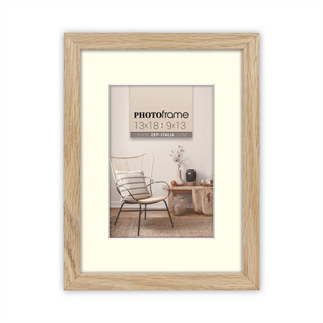 Cadre photo Zep v4546n malmo naturel 7x10 10x15 cm