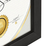 Zep v4729b certificat noir 29,7x42 cm