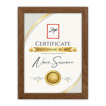 Zep v4729n certificat marron 29,7x42 cm