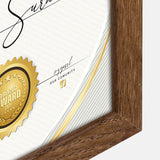 Zep v4729n certificat marron 29,7x42 cm