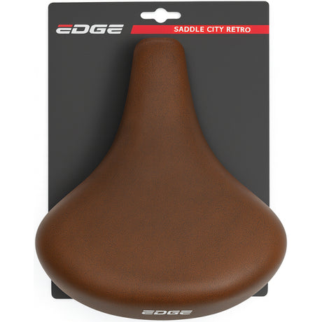 Edge Fietszadel City Retro - Brun foncé (sur carte)