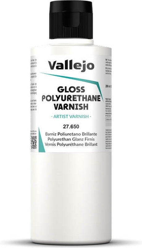 Peinture hobby Vallejo - 27650 vernis polyuréthane brillant - flacon de peinture - 200 ml