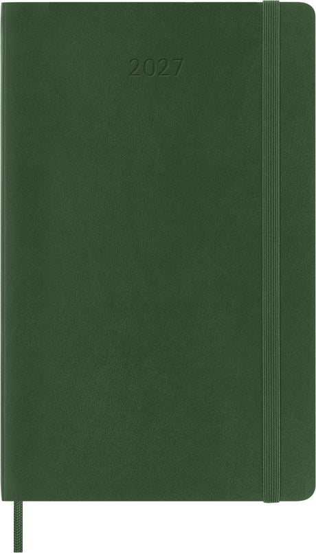 Agenda Moleskine 12 mois - 2027 - hebdomadaire - grand - couverture souple - vert myrte
