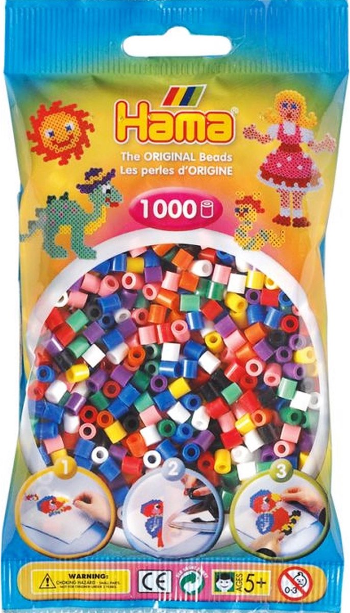 Mélange de perles thermocollantes Hama maxi - base 500 pcs.