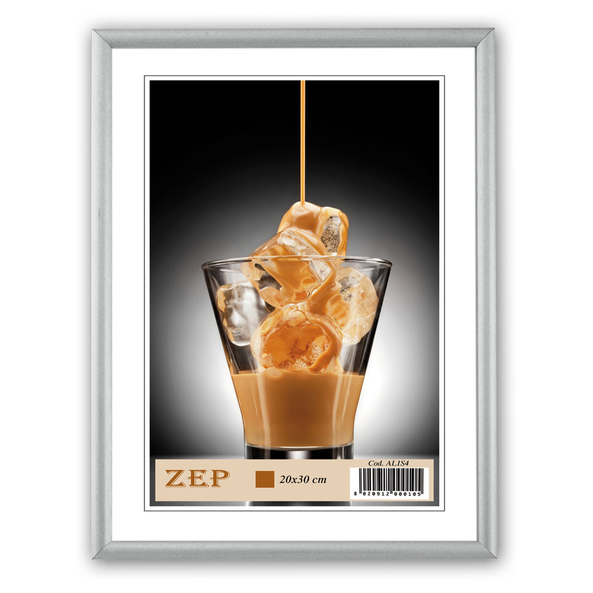 Cadre en aluminium Zep al1s21 21x29,7 cm