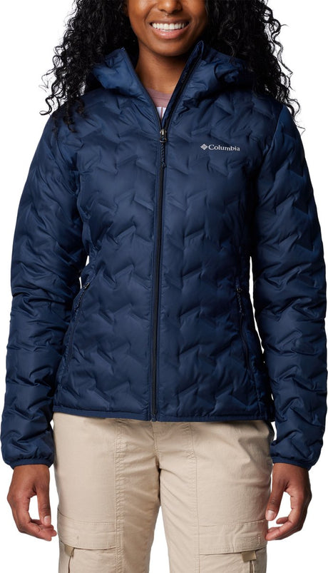 Veste d'extérieur pour femme Columbia Delta Ridge™ II Down Hooded Jacket - Collegiate Navy - Taille XL