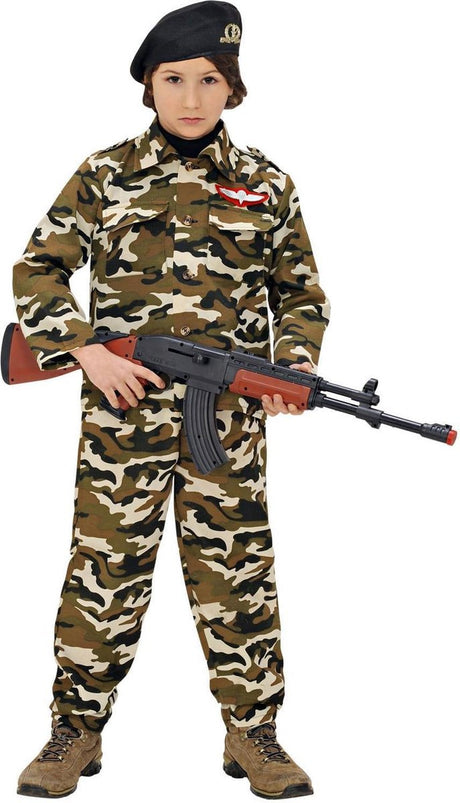 Costume de soldat Finidi, costume de l'armée, pour enfants, baies