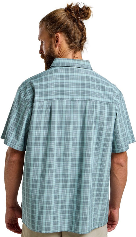 Jack wolfskin meseta chemise hommes - chemisier d'extérieur - hommes - carreaux marine foncé - taille m