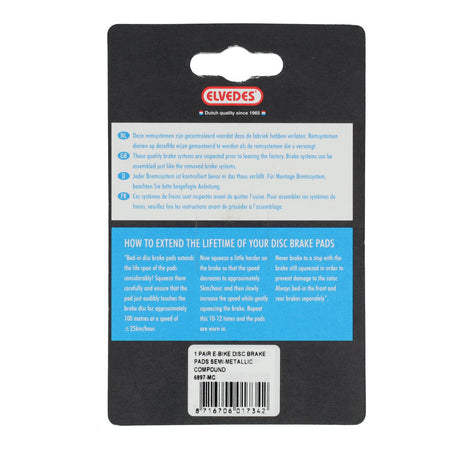 Ensemble de blocs de frein à disque Elvedes Metal Carbon Magura MT2, MT4, MT6, MT8 (1 paire)