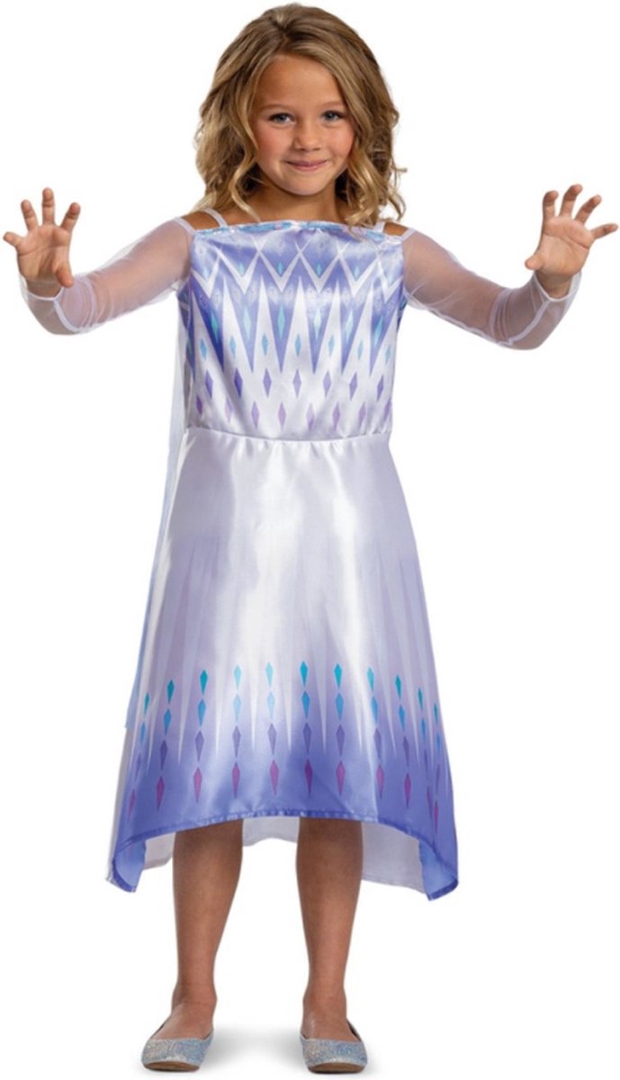 Déguisement Disney - La Reine des Neiges 2, Reine des Neiges Elsa Basic Plus, taille M (7-8 ans), filles