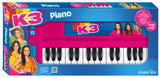 Instrument jouet K3 - piano avec batterie - avec fragments de 5 chansons - piles incluses