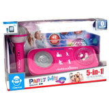 Idance party mix set rose avec lumière, son et microphone