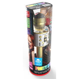 Idance microphone de fête Bluetooth or | 2 pièces