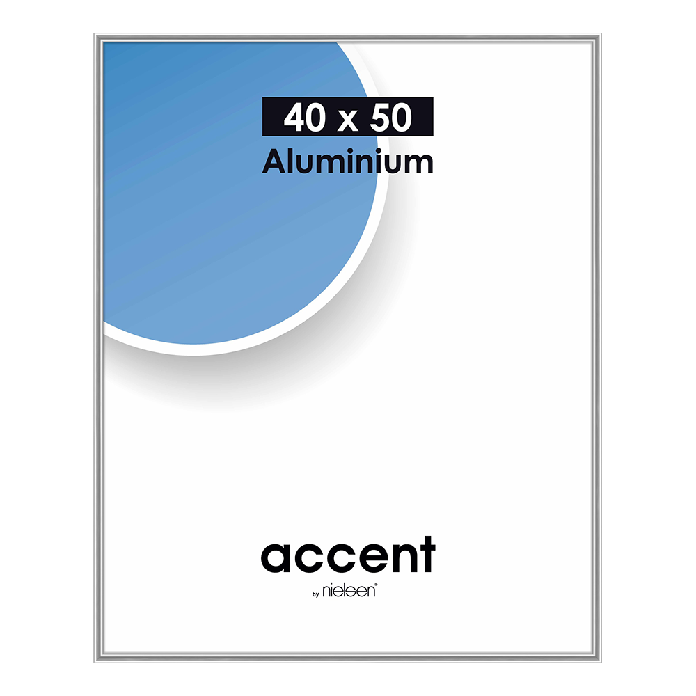 Nielsen design cadre photo nielsen 52524 accent argent mat 40x50 cm