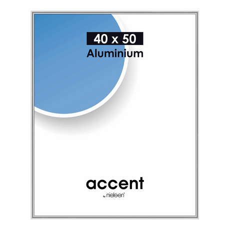 Nielsen design cadre photo nielsen 52524 accent argent mat 40x50 cm