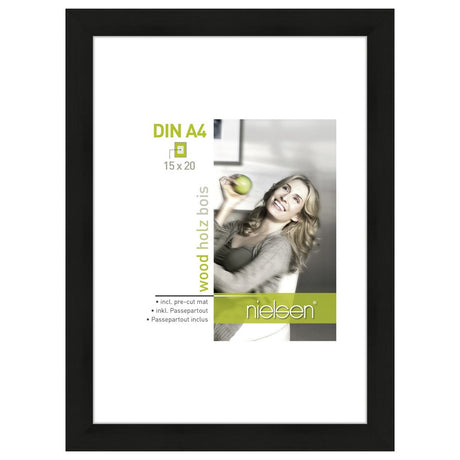 Nielsen design cadre photo nielsen 8988041 apollon noir 18x24 13x18 cm
