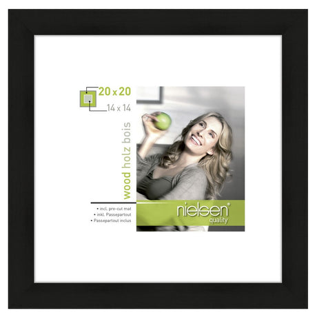 Nielsen design cadre photo nielsen 8988051 apollon noir 20x20 14x14 cm
