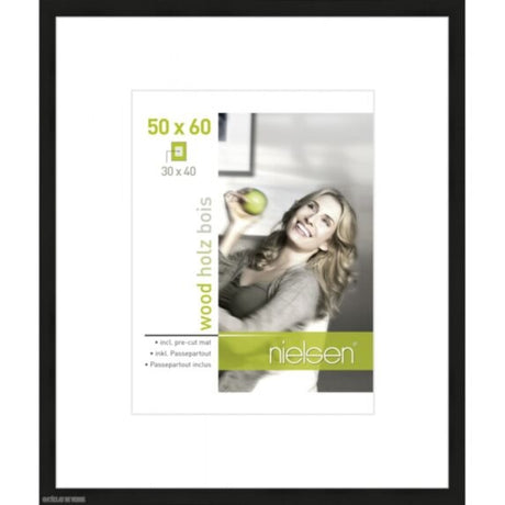 Nielsen design cadre photo nielsen 8988026 apollon noir 50x60 30x40 cm