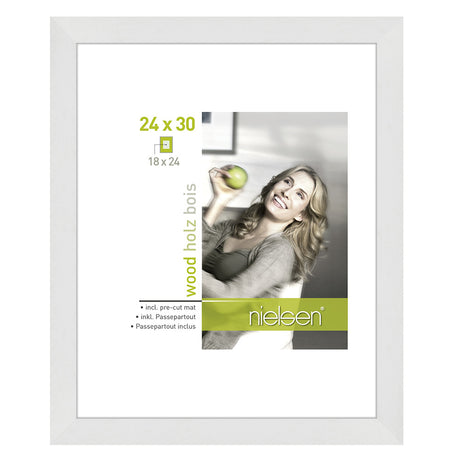 Nielsen design cadre photo nielsen 8988007 apollon blanc 24x30 18x24 cm