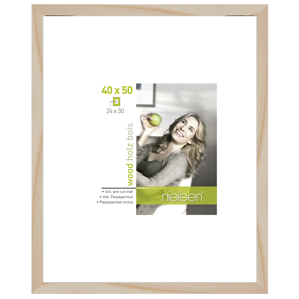 Nielsen design cadre photo nielsen 8988023 apollon naturel 40x50 24x30 cm