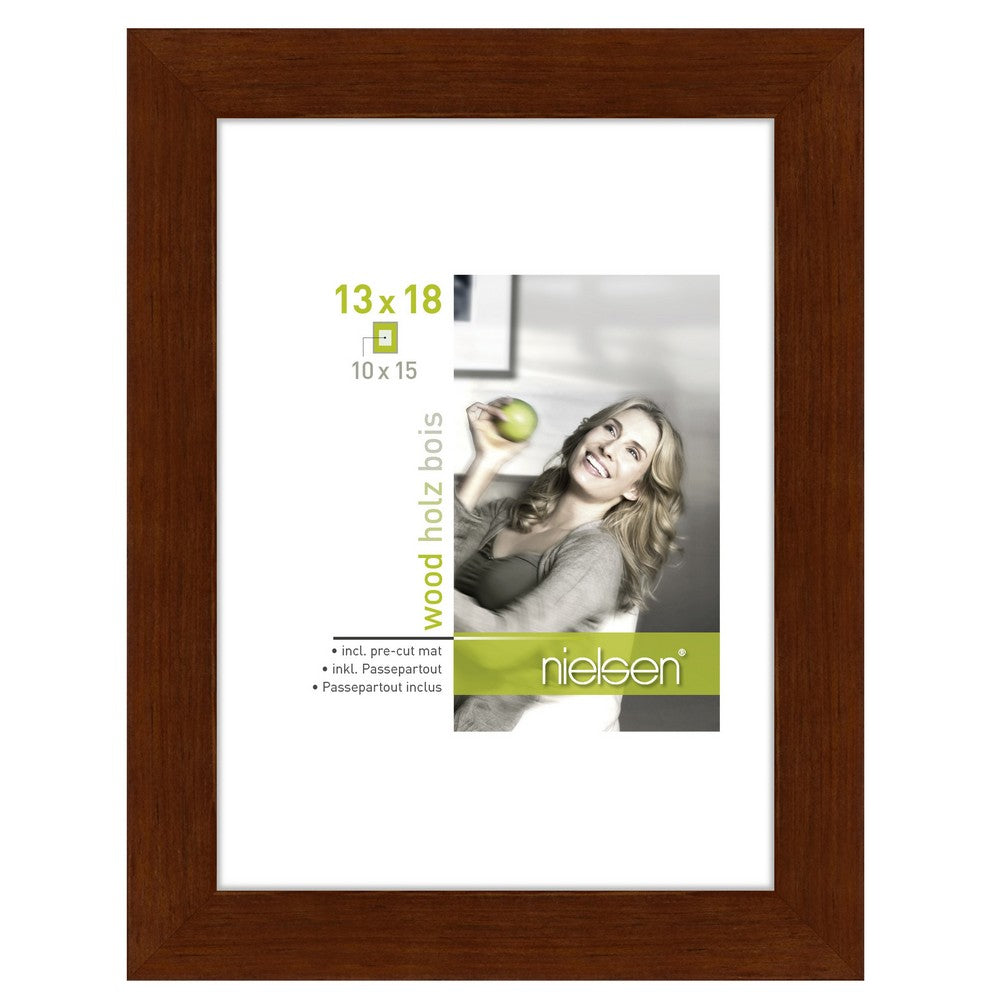 Nielsen design cadre photo nielsen 8988004 apollon wengé 13x18 10x15 cm