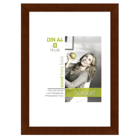 Nielsen design cadre photo nielsen 8988049 apollon wengé 21x29,7 cm