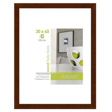 Nielsen design cadre photo nielsen 8988019 apollon wengé 30x40 21x29,7 cm