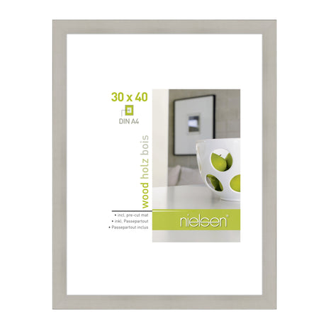 Nielsen design cadre photo nielsen 8988020 apollon argent 30x40 cm