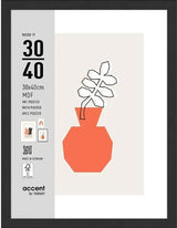 Nielsen design cadre photo nielsen 3230201 bois 19 noir 30x40 cm