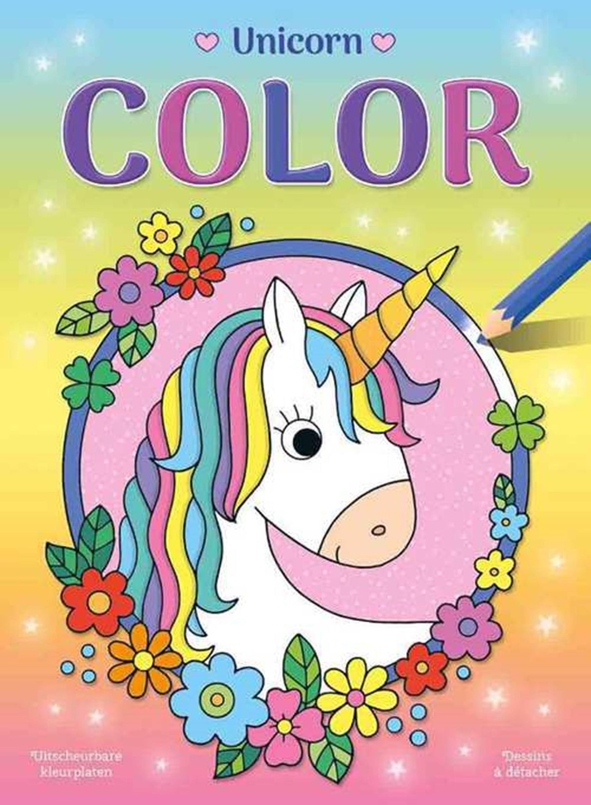 Bloc de couleur de la couleur de la licorne deltas