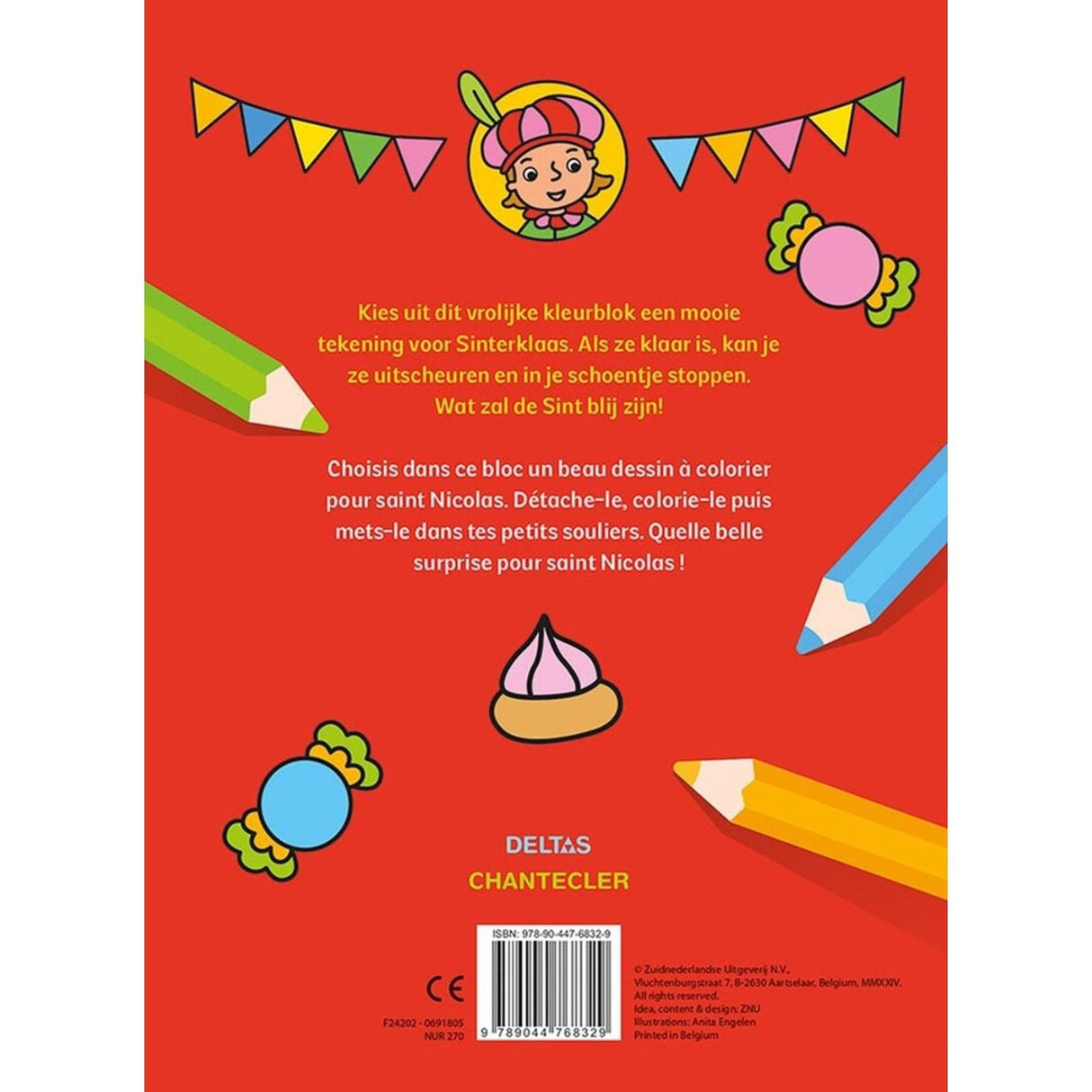 Deltas Sinterklaas happy colour bloc de couleur