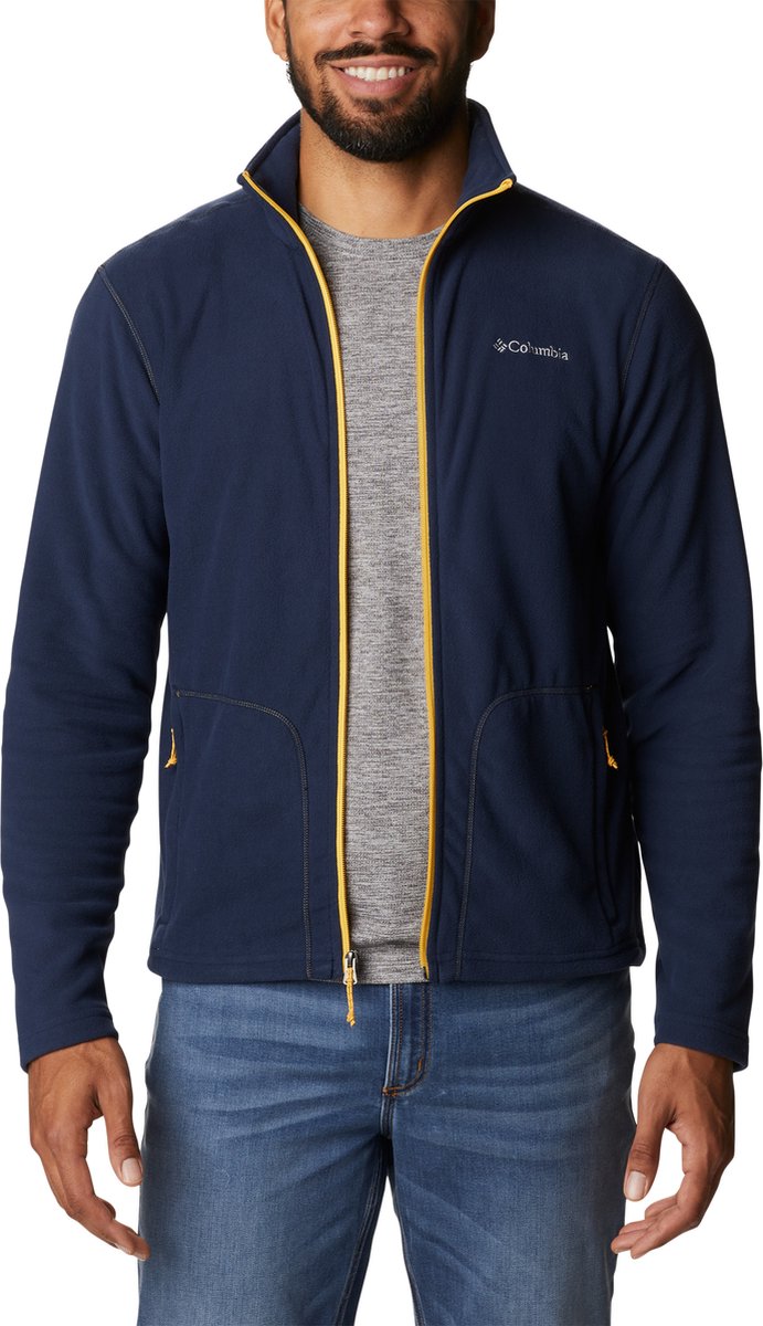 Columbia fast trek™ light full zip polaire veste polaire hommes - veste polaire avec fermeture éclair complète - gilet polaire - bleu - taille xxl