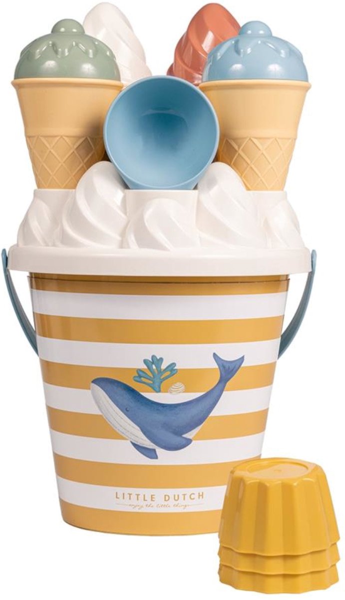 Little Dutch seau à glace 14 pièces océans rêve bleu