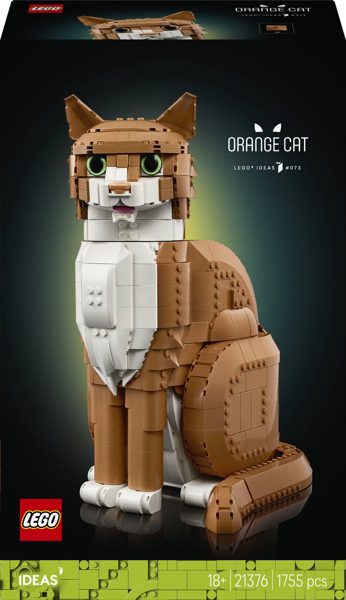 Kit de construction Lego ideas chat orange - 21376
