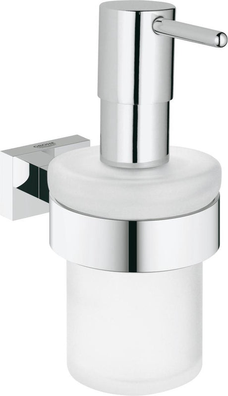 Grohe essentials porte-cube avec distributeur de savon - chrome - 160ml - 40756001