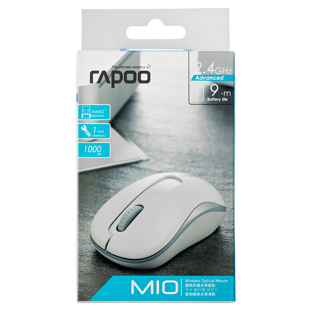 Souris Rapoo opt. M10 blanc 2,4 GHz