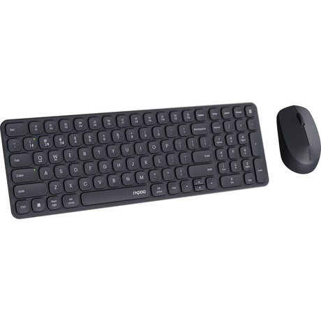 Rapoo 9310m ensemble combiné clavier qwerty(nl) + souris noir