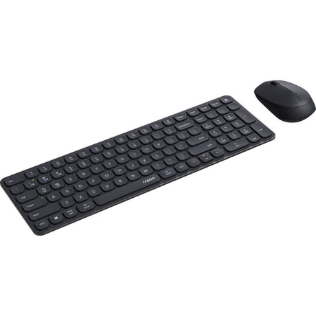 Rapoo 9310m ensemble combiné clavier qwerty(nl) + souris noir