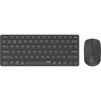 Rapoo – ensemble clavier et souris combo lame multimode sans fil, 9600m, tkl, dnk gr qwerty us