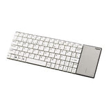 Rapoo E2710 Clavier multimédia sans fil ultra fin 2,4 GHz UI Blanc